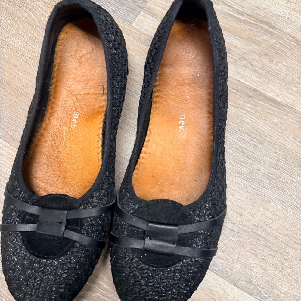 A.New.DAy  slip on flats solid black women's size 10M closed toe